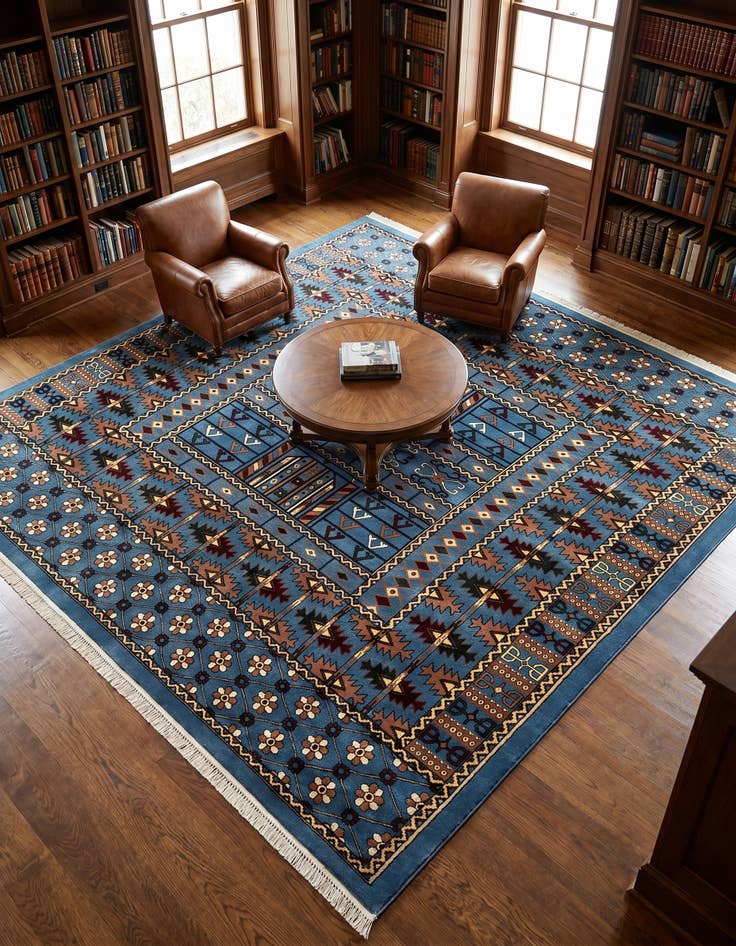 Detail image of 10' x 10' Bokhara Square Rug