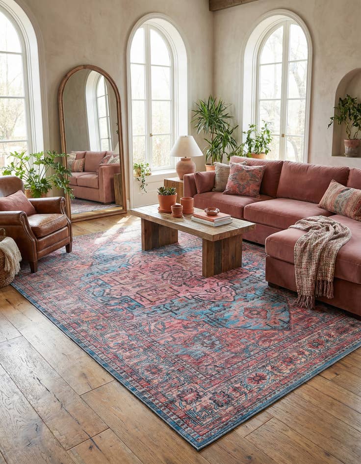 Detail image of 9' 2 x 12'  Washable Maahru Rug