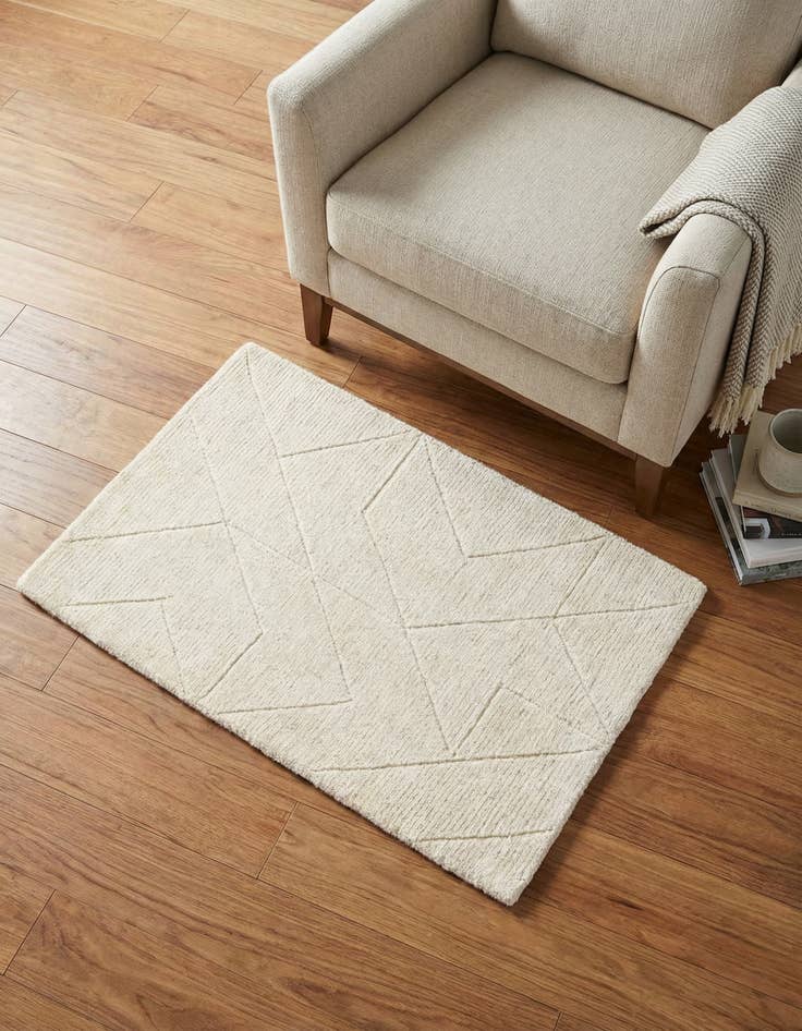 Detail image of 2' x 3' 1 WoolCraft Geometric Rug