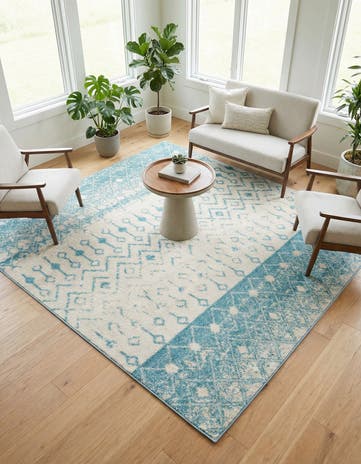 6' x 6' Moroccan Trellis Square Rug