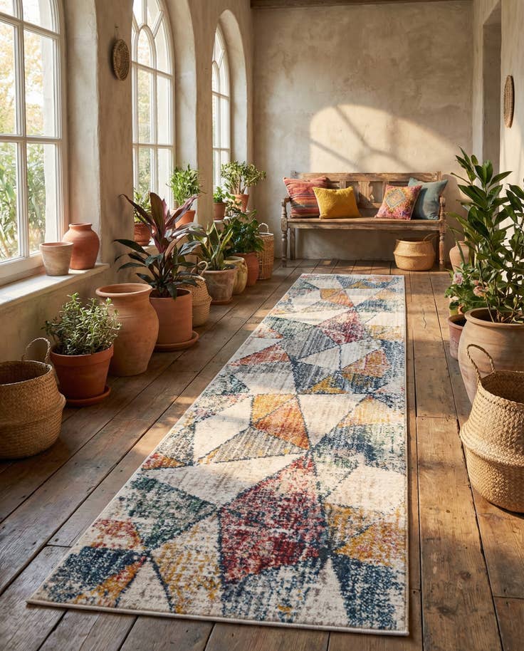 Detail image of 2' 2 x 8' Gemstone Runner Rug
