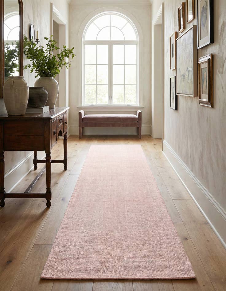 Detail image of 2' 7 x 12'  Hand Woven Jill Zarin English Manor Farmhouse Wool Runner Rug