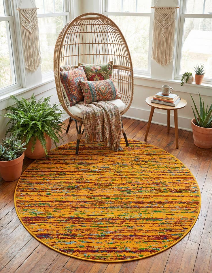 Detail image of 4' x 4' Calypso Round Rug