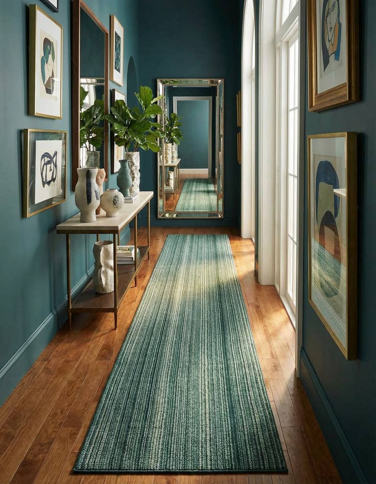 Detail image of  3' x 26' 3 Gemstone Runner Rug