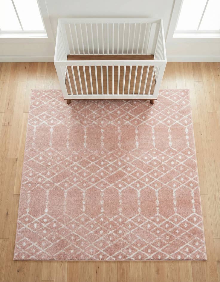 Detail image of 5' 3 x 5' 3 Paxon Trellis Square Rug