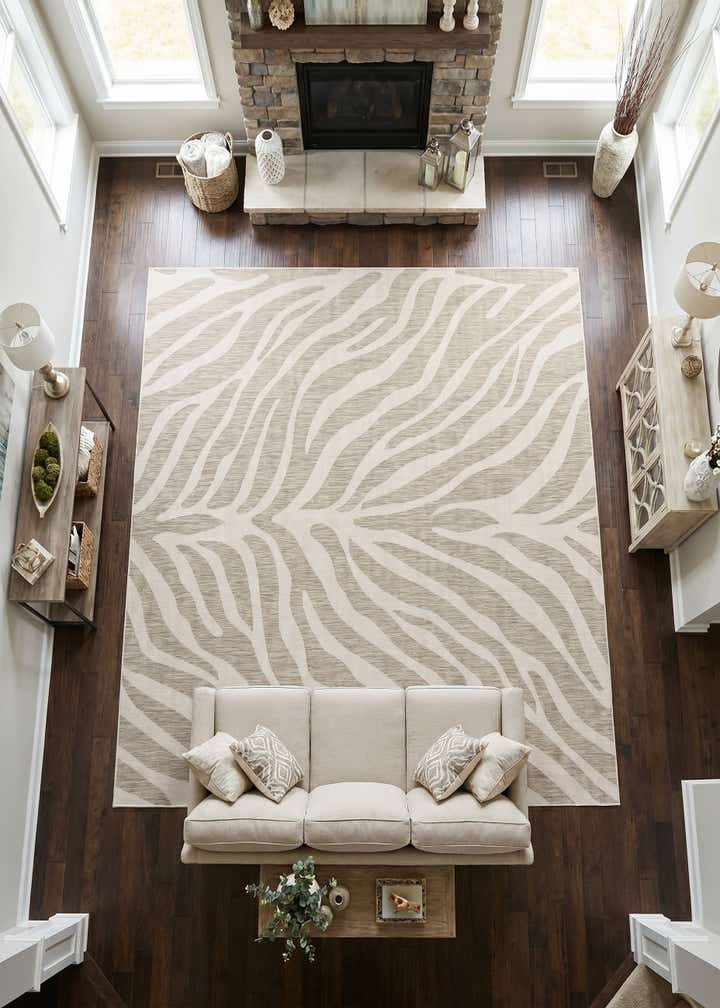 10' x 10' Easy-Clean Safari Indoor / Outdoor Square Rug