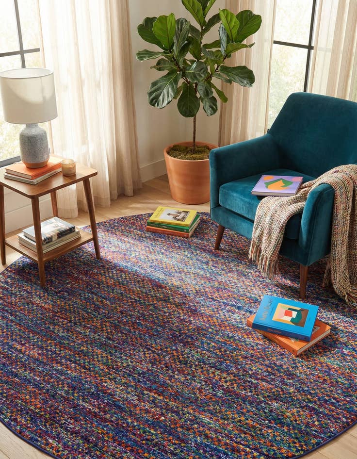 Detail image of 7' 10 x 7' 10 Calypso Round Rug