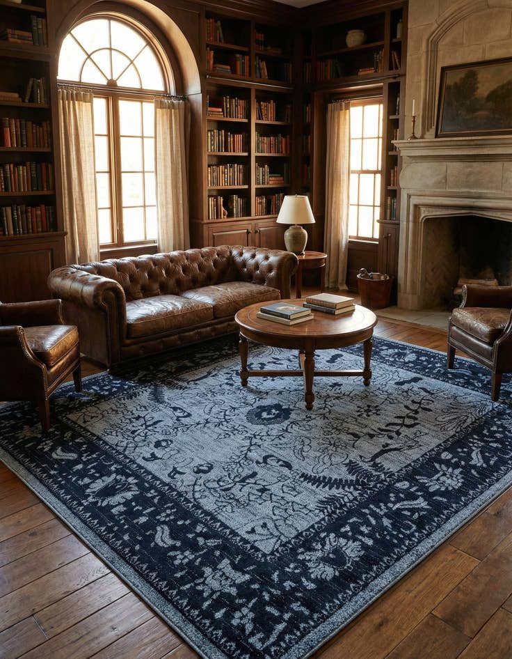 Detail image of 7' 10 x 7' 10 Miranda Square Rug