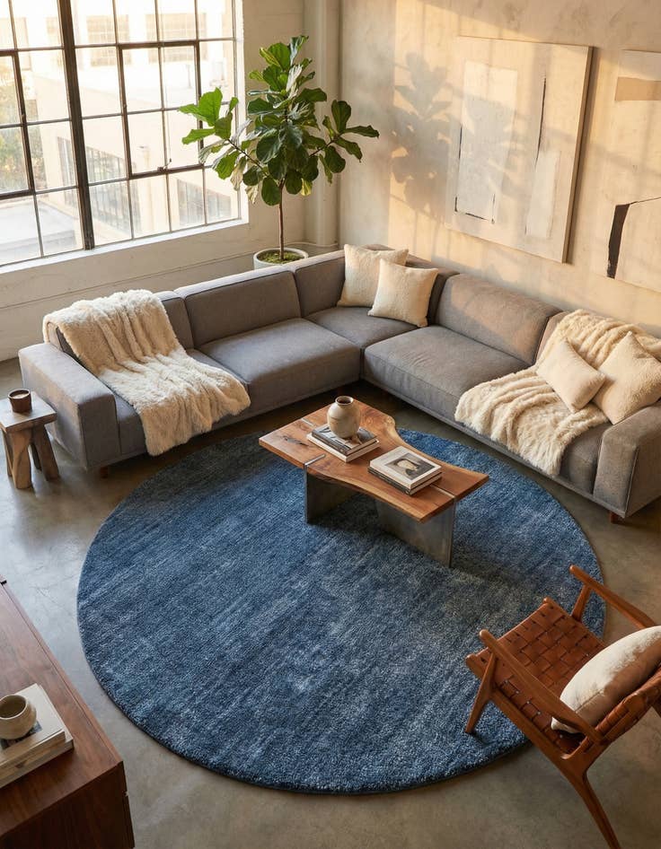 Detail image of 10' x 10' Jill Zarin Shaggy Chic Round Rug