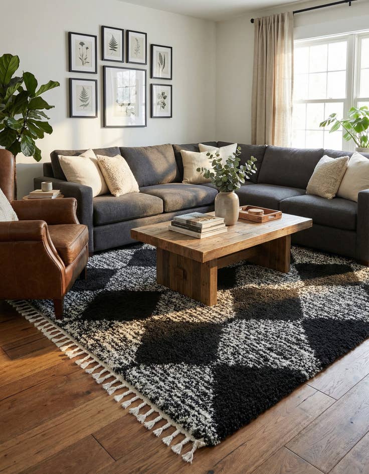 Detail image of 7' 10 x 7' 10 Serenity Shag Square Rug