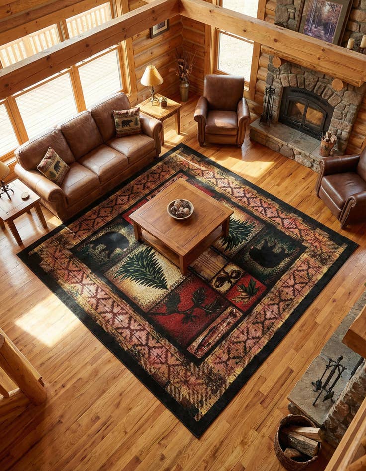 Detail image of 7' 10 x 7' 10 Yara Square Rug