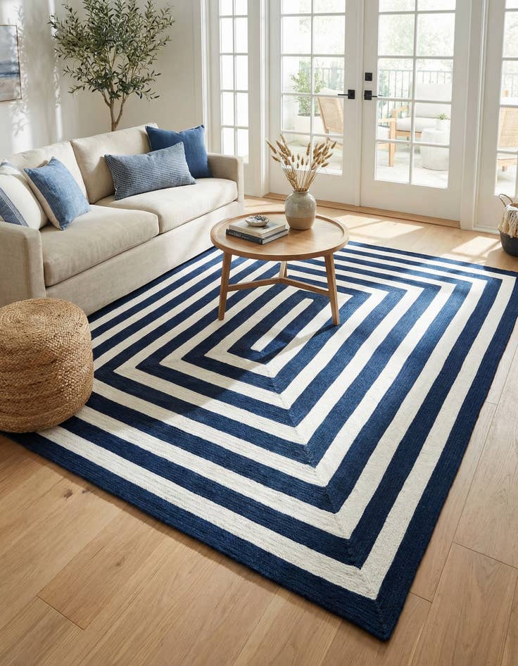 Detail image of 7' 10 x 10'  Hand Woven Eco Verse   Washable Indoor / Outdoor Rug