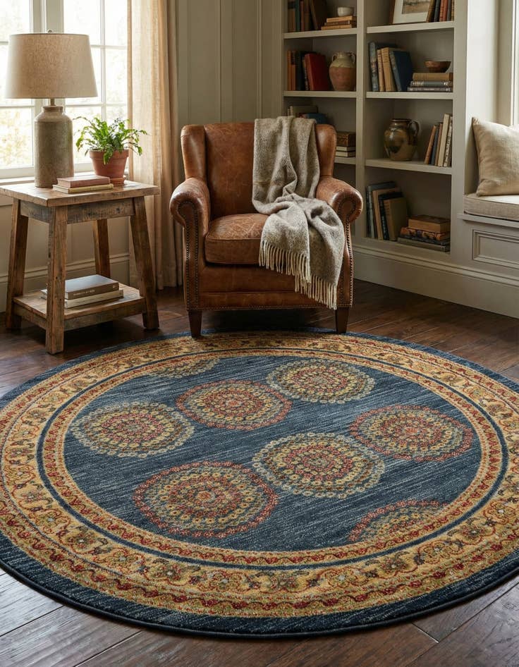 Detail image of 6' x 6' Kashkuli Gabbeh Round Rug