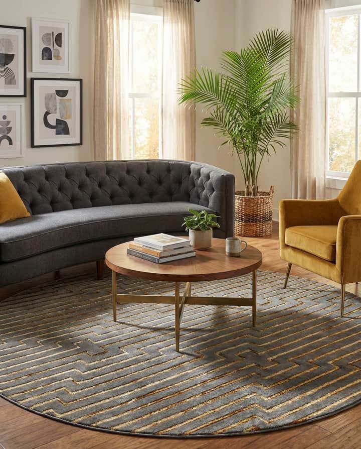 10' x 10' Vogue Geo Round Rug