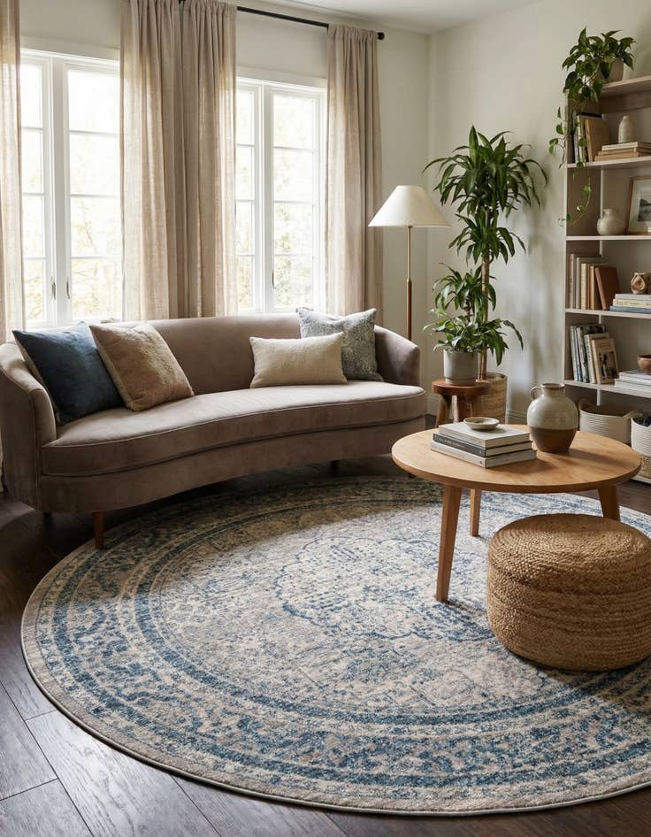 Detail image of 6' x 6' Noble Round Rug