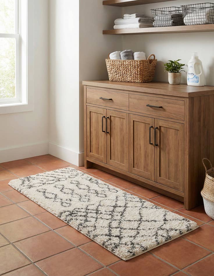 Detail image of 2' x 4' Marrakesh Shag Runner Rug