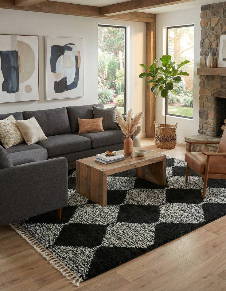 Detail image of 10' x 14' Serenity Shag Rug