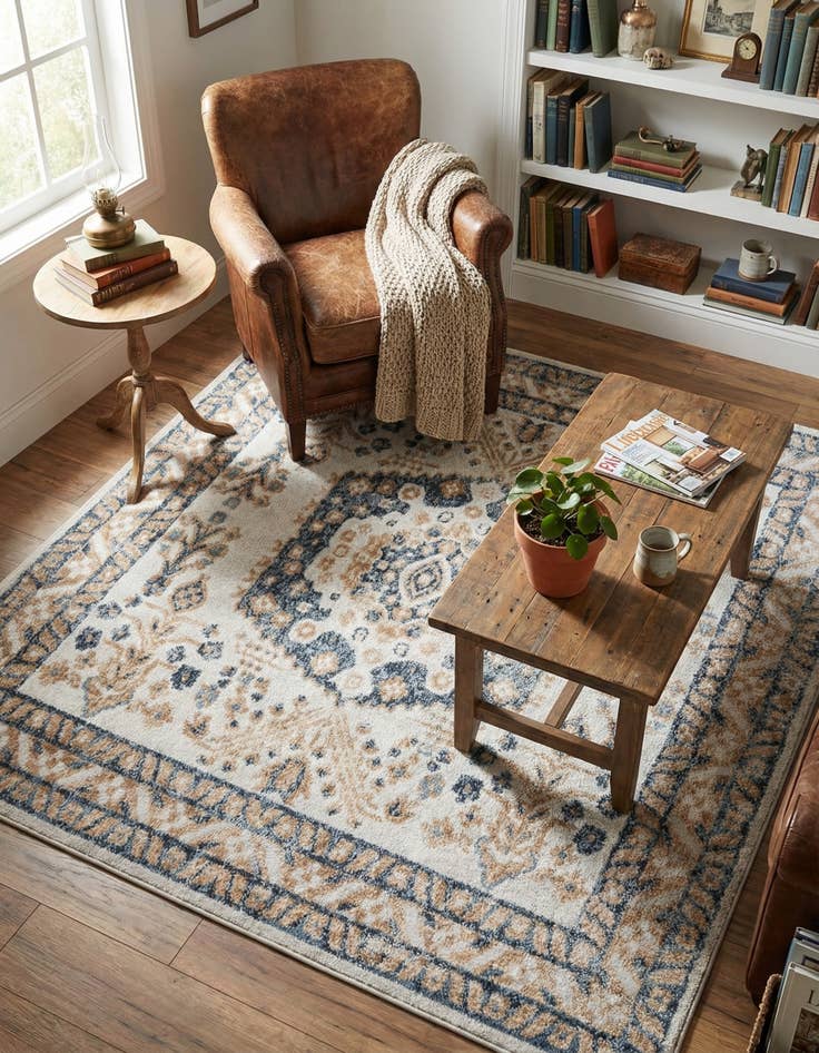 Detail image of  6' x 6' Oxford Square Rug