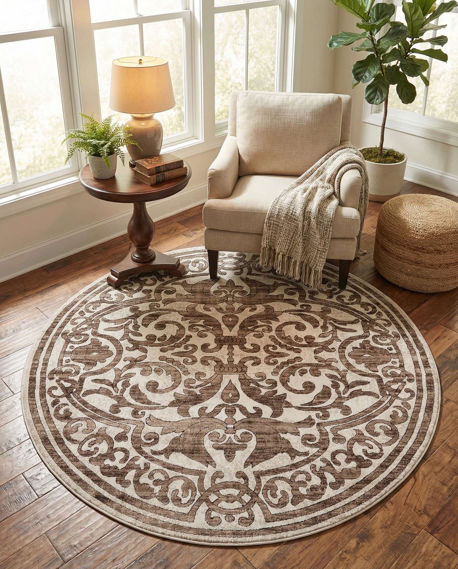 6' x 6' Hermitage Round Rug