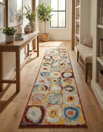 2' 7 x 12' Kamala Washable Runner Rug