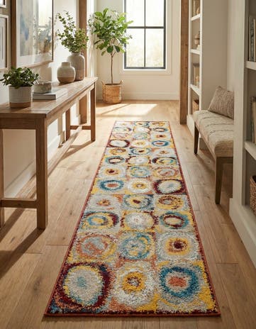 2' 7 x 12' Kamala Washable Runner Rug