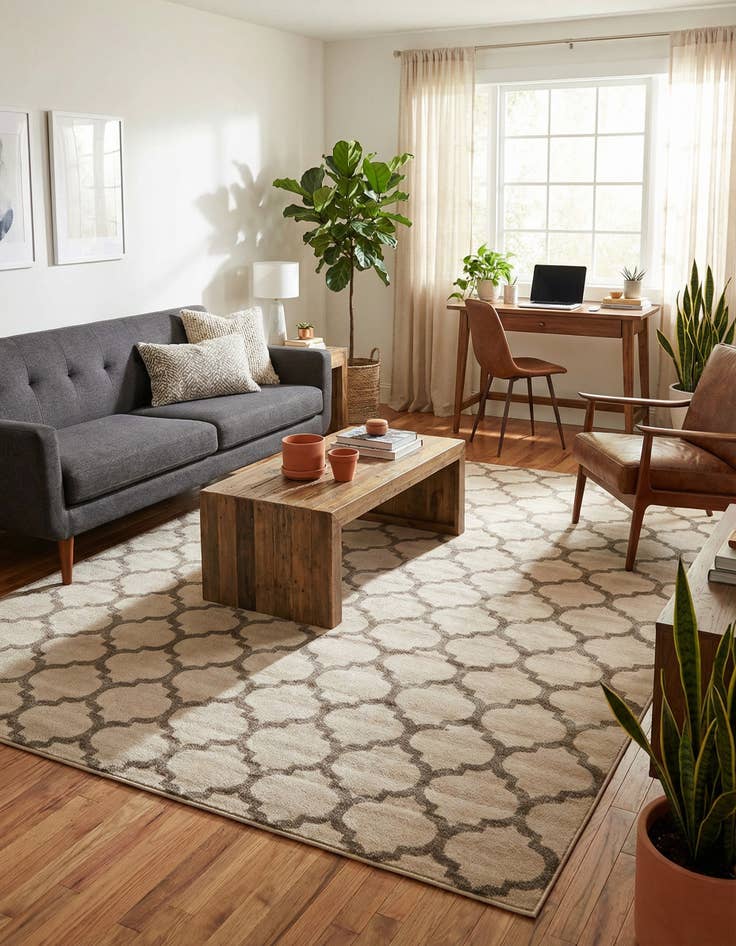 Detail image of 10' x 13' Trellis Rug