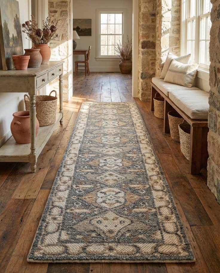 Detail image of 2' 7 x 12' Hand Knotted Sultan Signature Runner Rug
