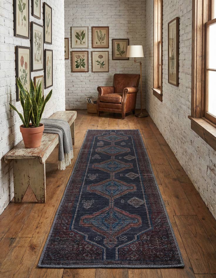 Detail image of 2' x 6'  Washable Sisu Runner Rug