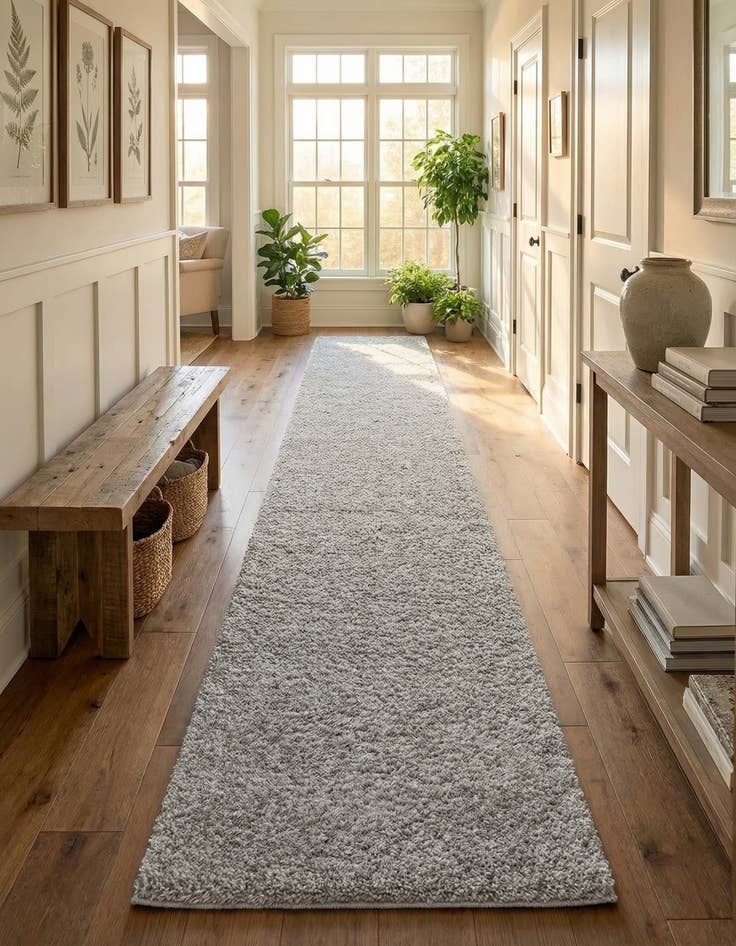 Detail image of 2' 6 x 19' 8 Everyday Shag Runner Rug