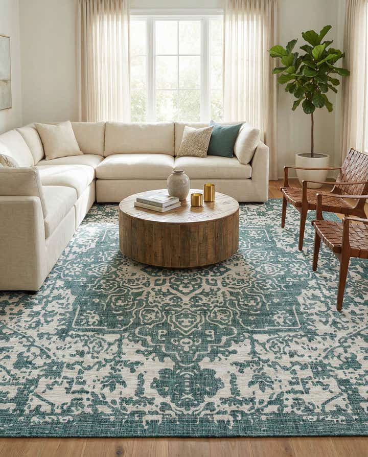 13' x 13' Easy-Clean Jill Zarin Dubai Indoor / Outdoor Square Rug