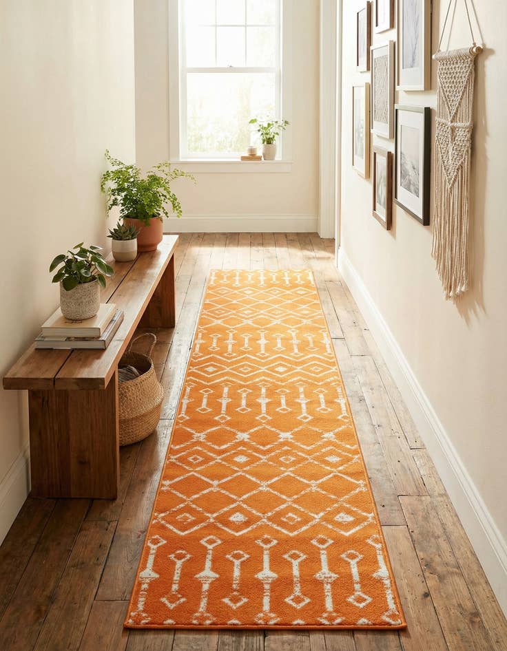 Detail image of 2' x 9' 10 Kasbah Trellis Runner Rug