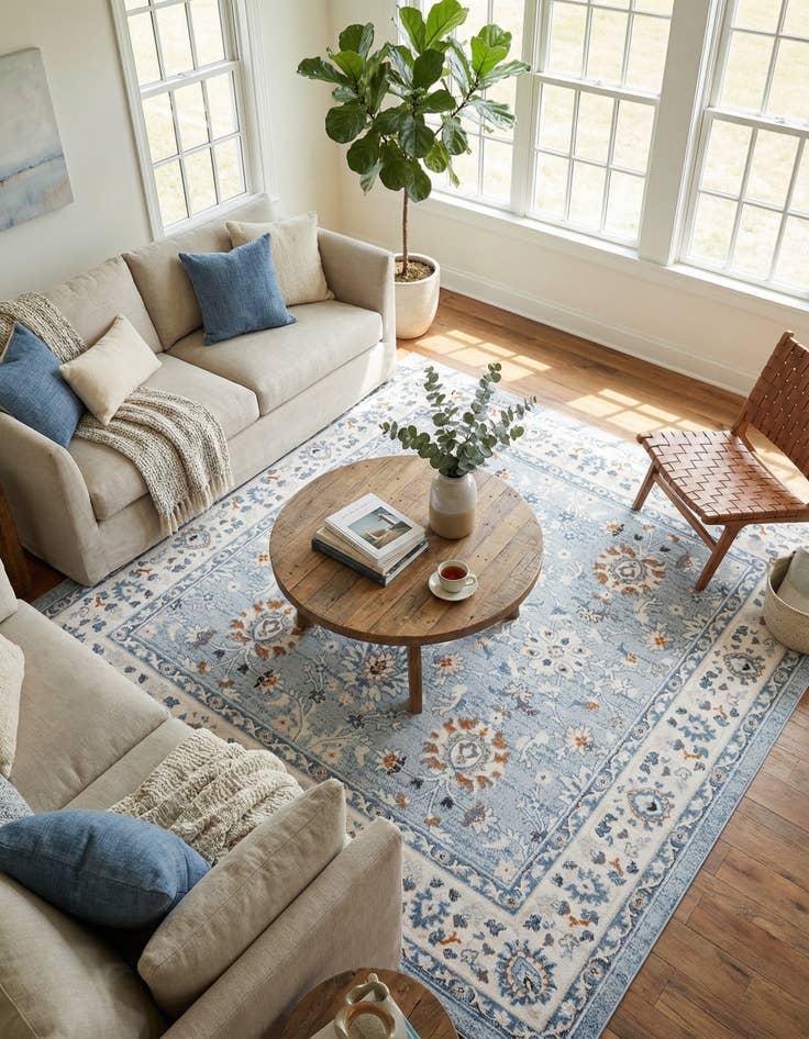 Detail image of 7' 10 x 7' 10 Charlotte Square Rug