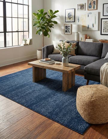 Navy Blue Angelica Rug