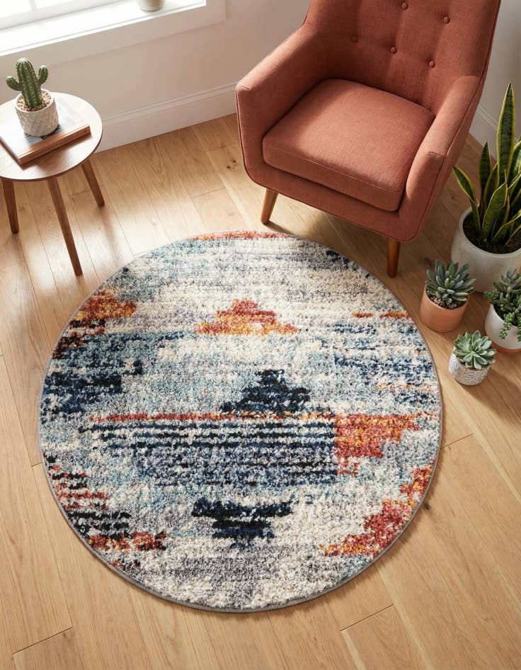 Detail image of 3' x 3' Tucson Round Rug