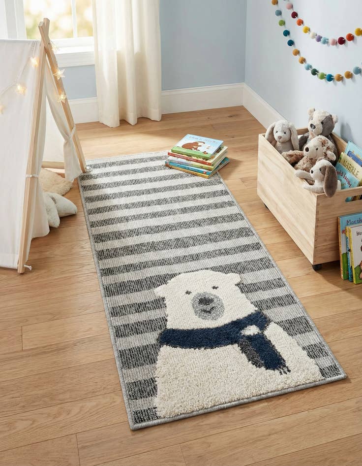 Detail image of 2' x 4' Whimsy Kids Runner Rug