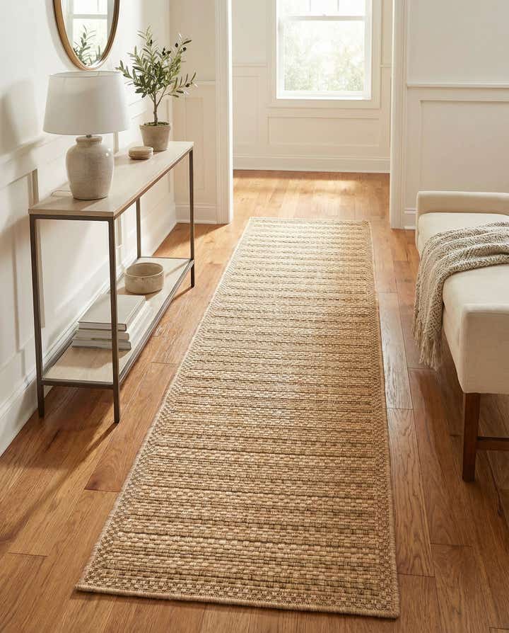 2' x 8' Easy-Clean Border Indoor / Outdoor Runner Rug