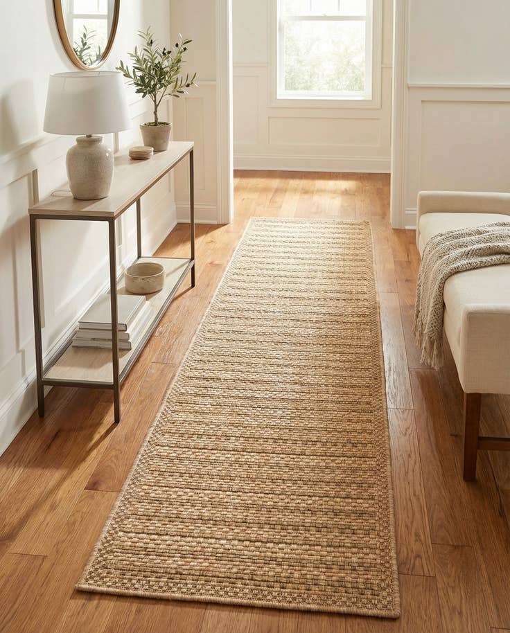 Detail image of 2' x 8' Easy-Clean Border Indoor / Outdoor Runner Rug