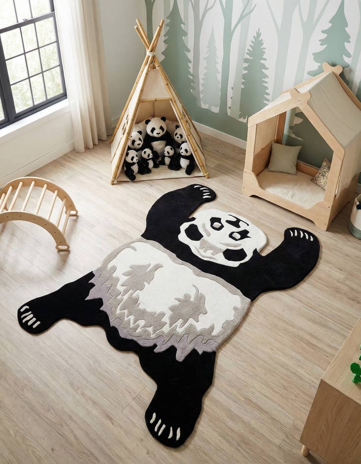 Detail image of 5' 1 x 7' 1 Playtime Kids Wool Freeform Rug