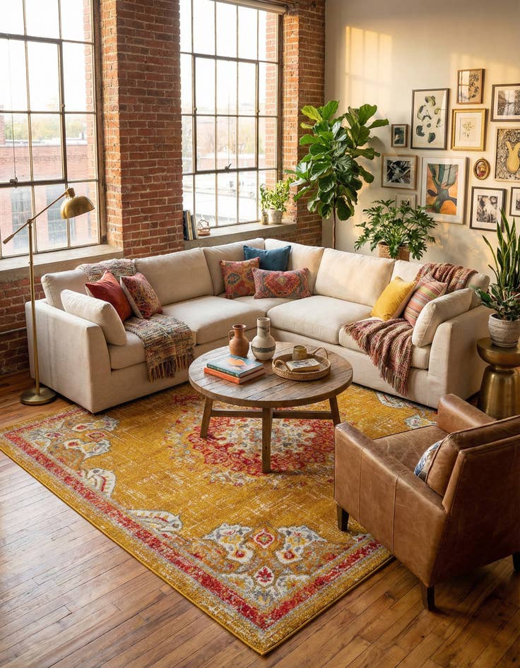 Detail image of 10' x 10' Carrington Square Rug