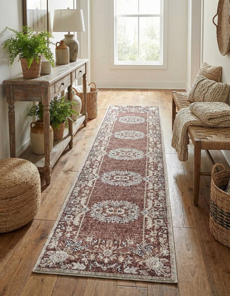 Detail image of 2' 7 x 12' Eco Traditional Runner Rug