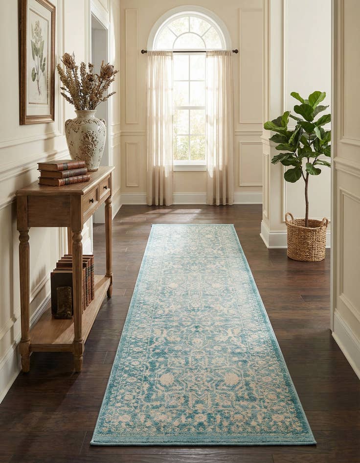 Detail image of 2' 7 x 10' New Vintage Runner Rug