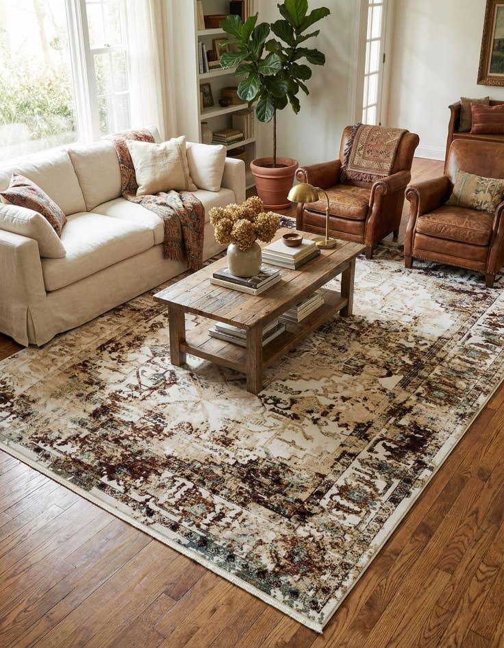 Detail image of 7' 10 x 10' Nain Design Rug