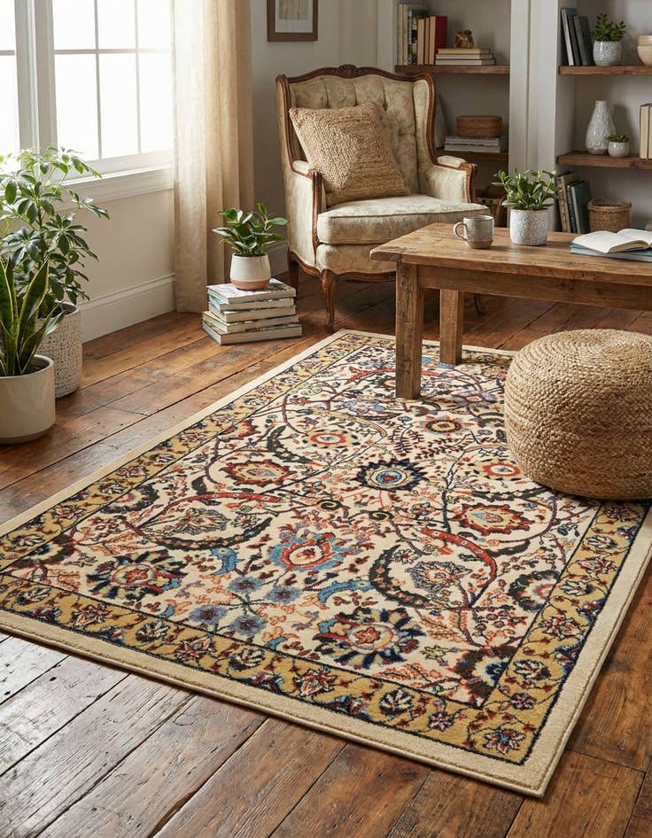 Detail image of  5' 3 x 8' Neda Rug