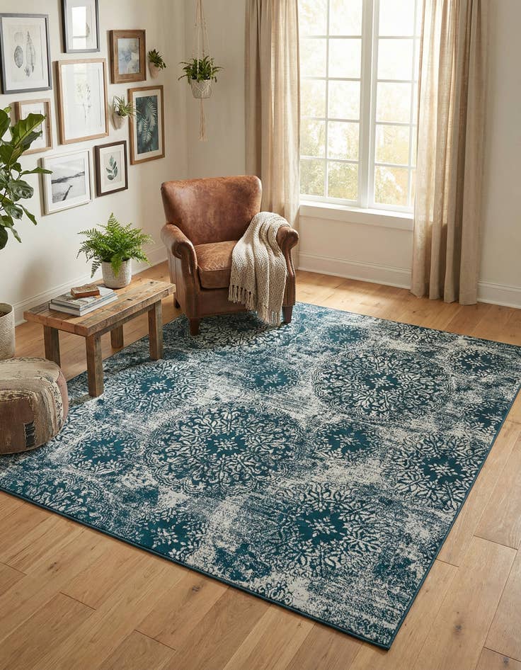 Detail image of 7' 10 x 7' 10 Monte Carlo Square Rug