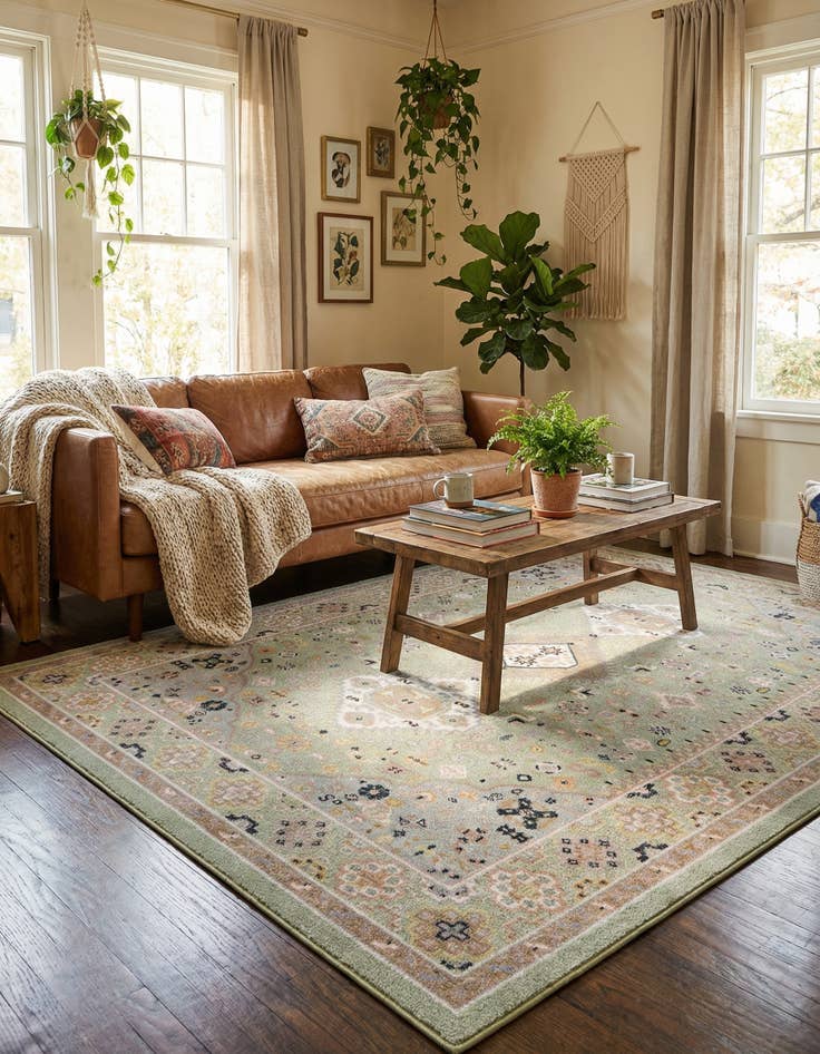 Detail image of 6' x 9' Kamala Washable Rug