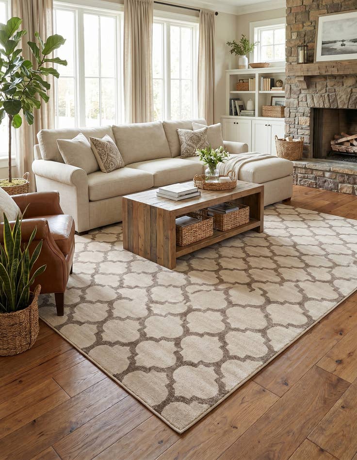 Detail image of 10' x 14' Trellis Rug