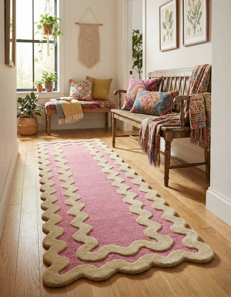 Detail image of 2' 7 x 8' Happy Rugs Wool Runner