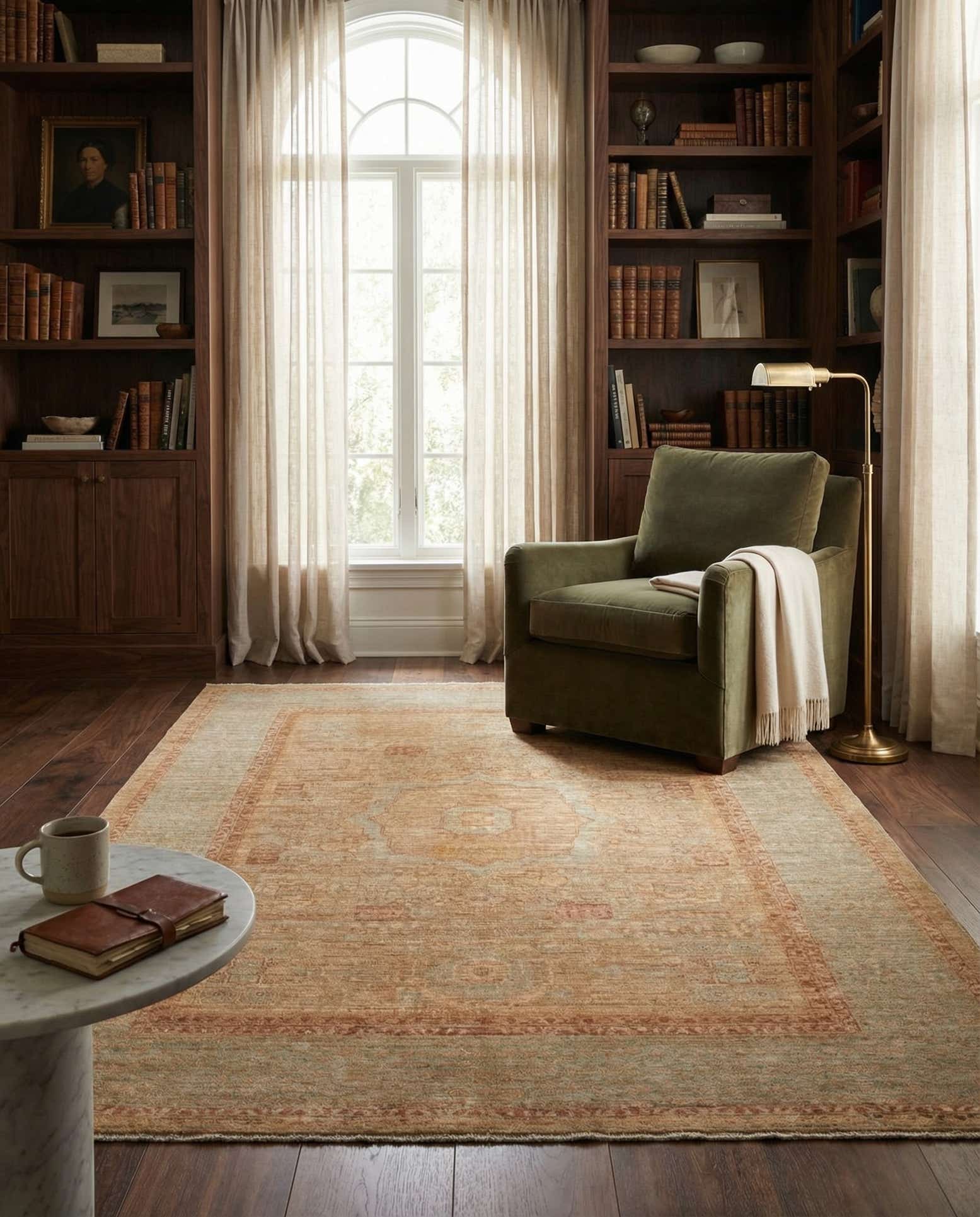 4' 9 x 6' 6 Mamluk Wool Rug