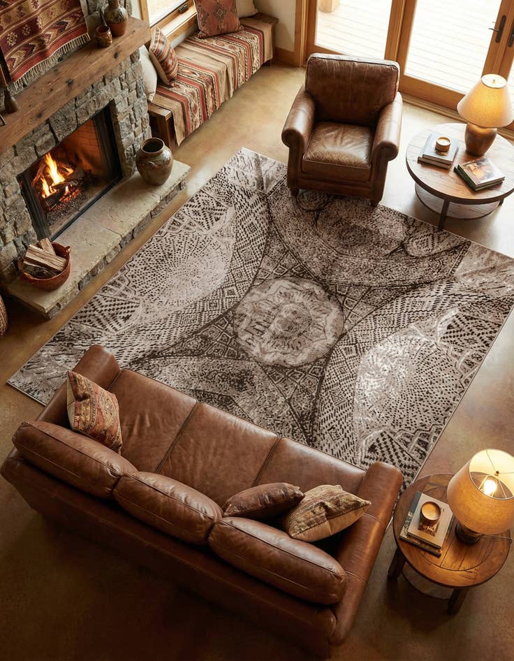 Detail image of 7' 10 x 7' 10 Monaco Square Rug