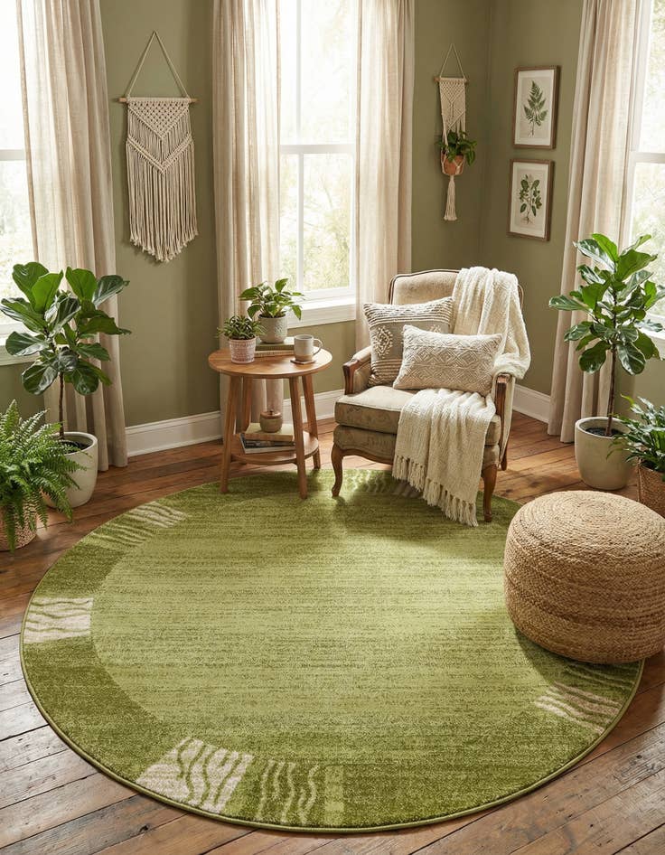 Detail image of 6' x 6' Angelica Round Rug